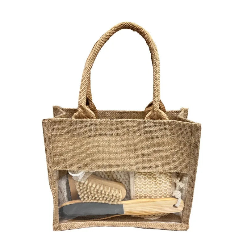 7-Piece Hemp & Wood Eco Spa Gift Set