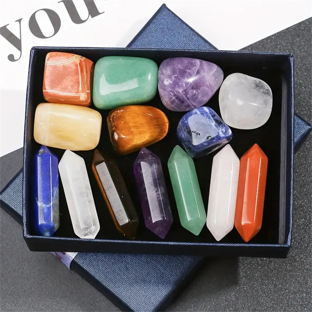 14-Piece Chakra Healing Crystal Set