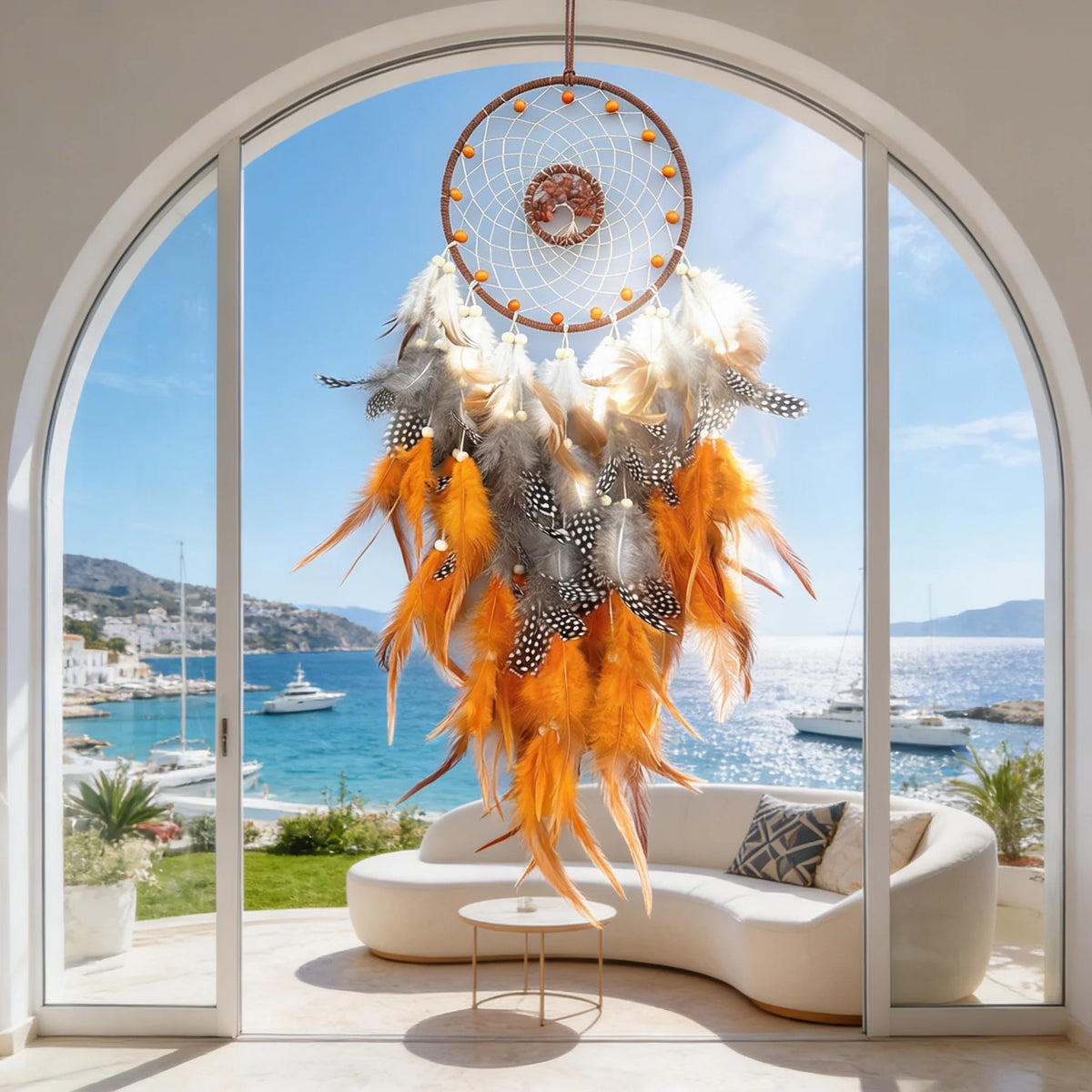 Dreamcatcher Wind Chime | Boho Home Decor for Bedroom & Living Room