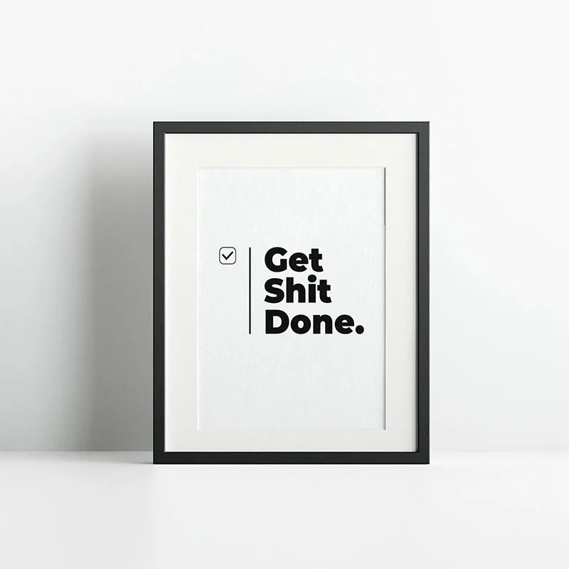 Motivational Quote Canvas Print | Minimalist Wall Art for Home & Office