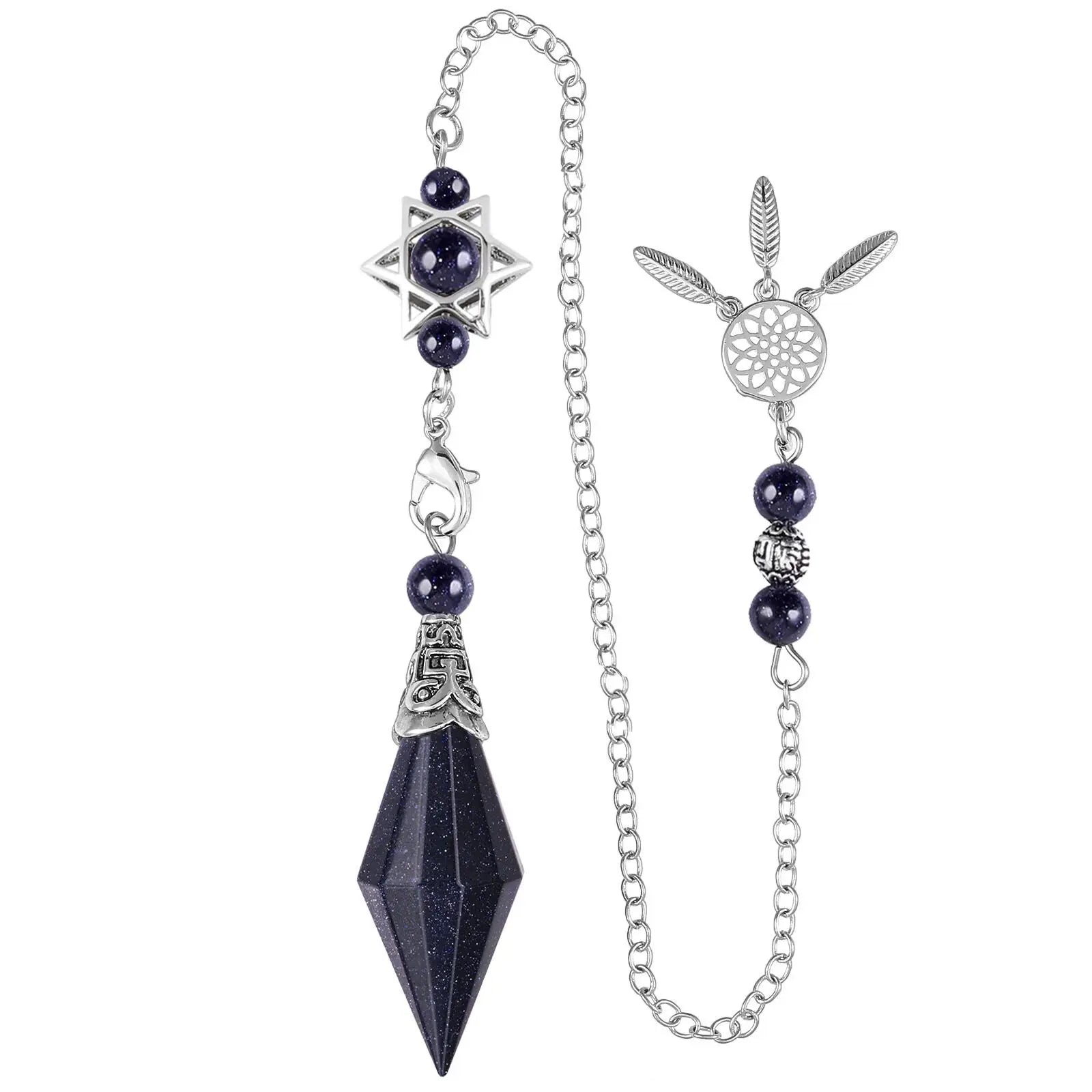 Crystal Pendulum with Dreamcatcher Chain
