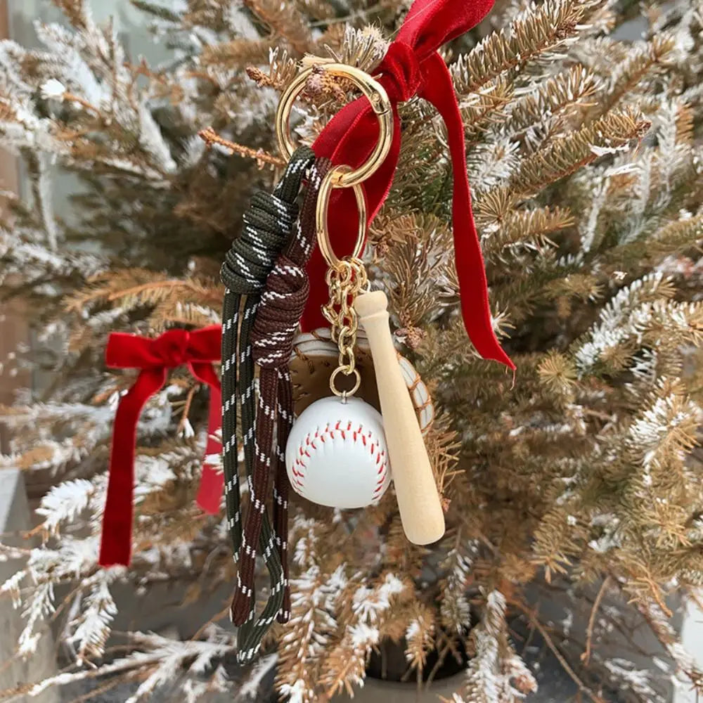 Baseball Braid Rope Bag Charm – Miu Style Woven Nylon Pendant