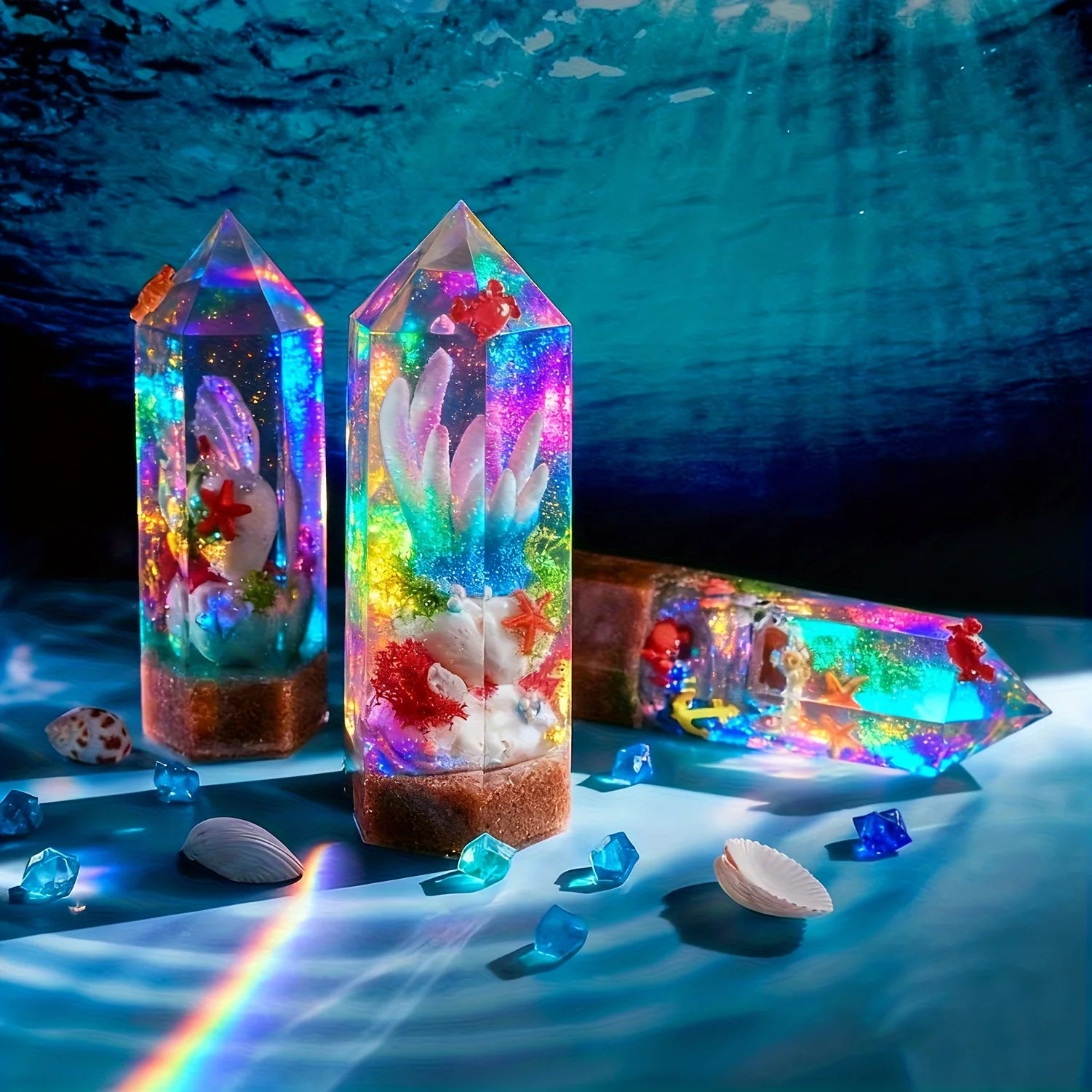 Crystal Tower Resin Mold Set — DIY Home Décor & Gift Making