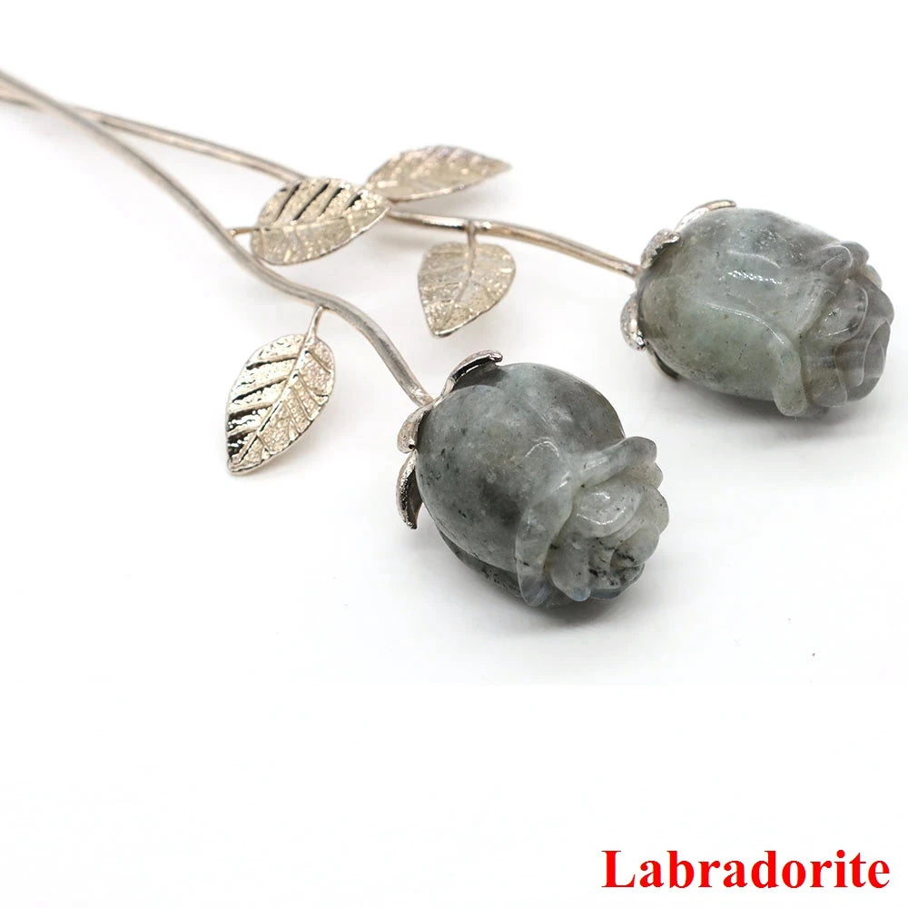 Natural Gemstone Crystal Rose — Bulk Gift Set
