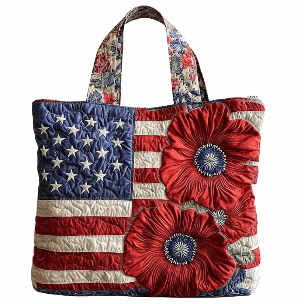 Quilted Tote Bag | Vintage-Style Large Capacity Everyday Handbag