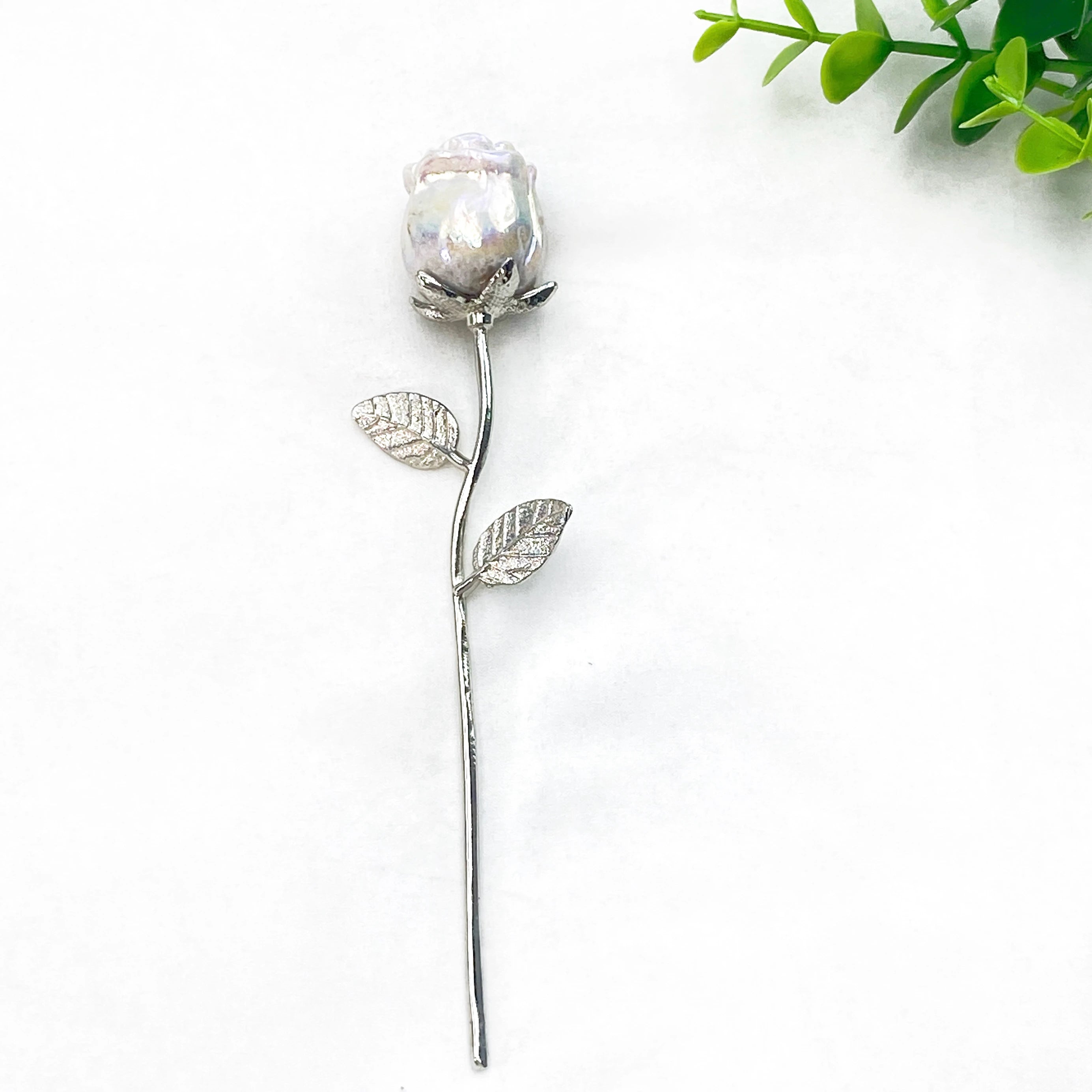 Crystal Carved Rose Flower — Natural Gemstone Rose Gift