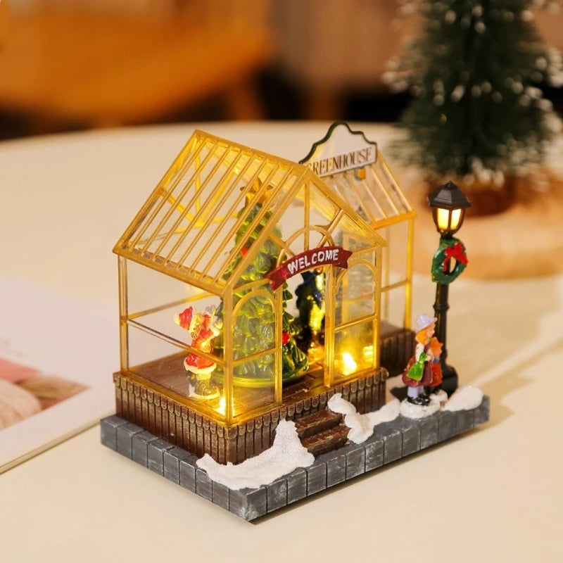 Musical Christmas Greenhouse | Light-Up Village Decoration