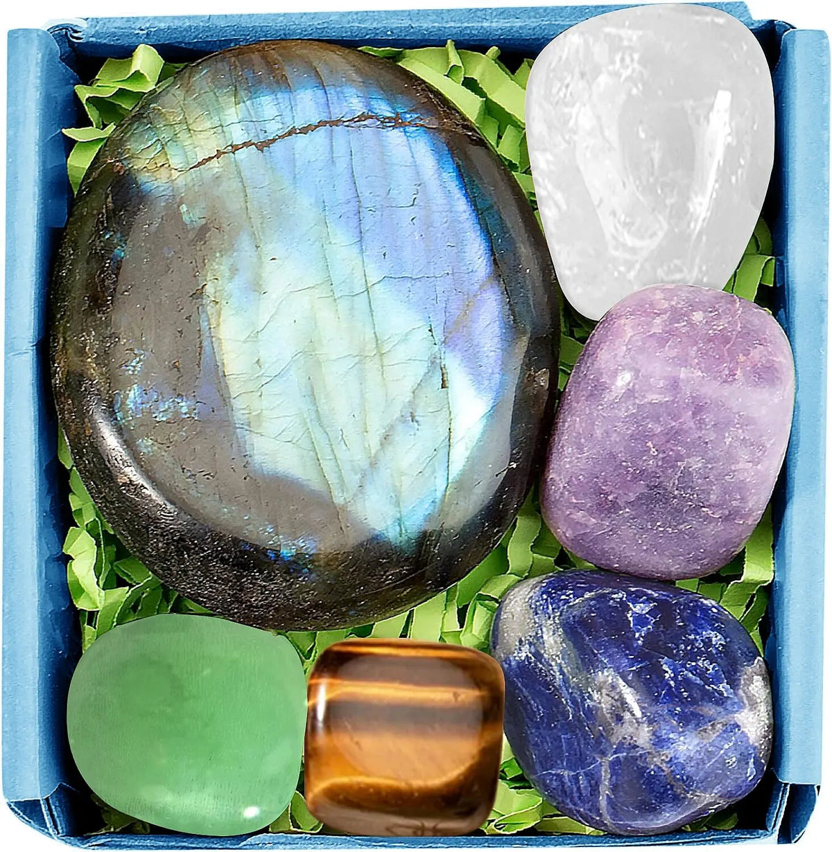 Crystal Healing Stone Gift Set | Abundance & Prosperity Gemstone Kit