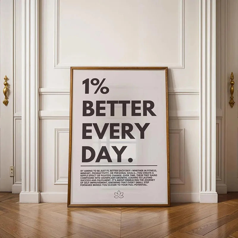 Motivational Quote Canvas Print | Minimalist Wall Art for Home & Office