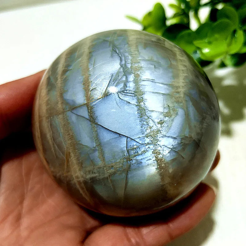 Druzy Agate Crystal Sphere – Natural Geode Décor