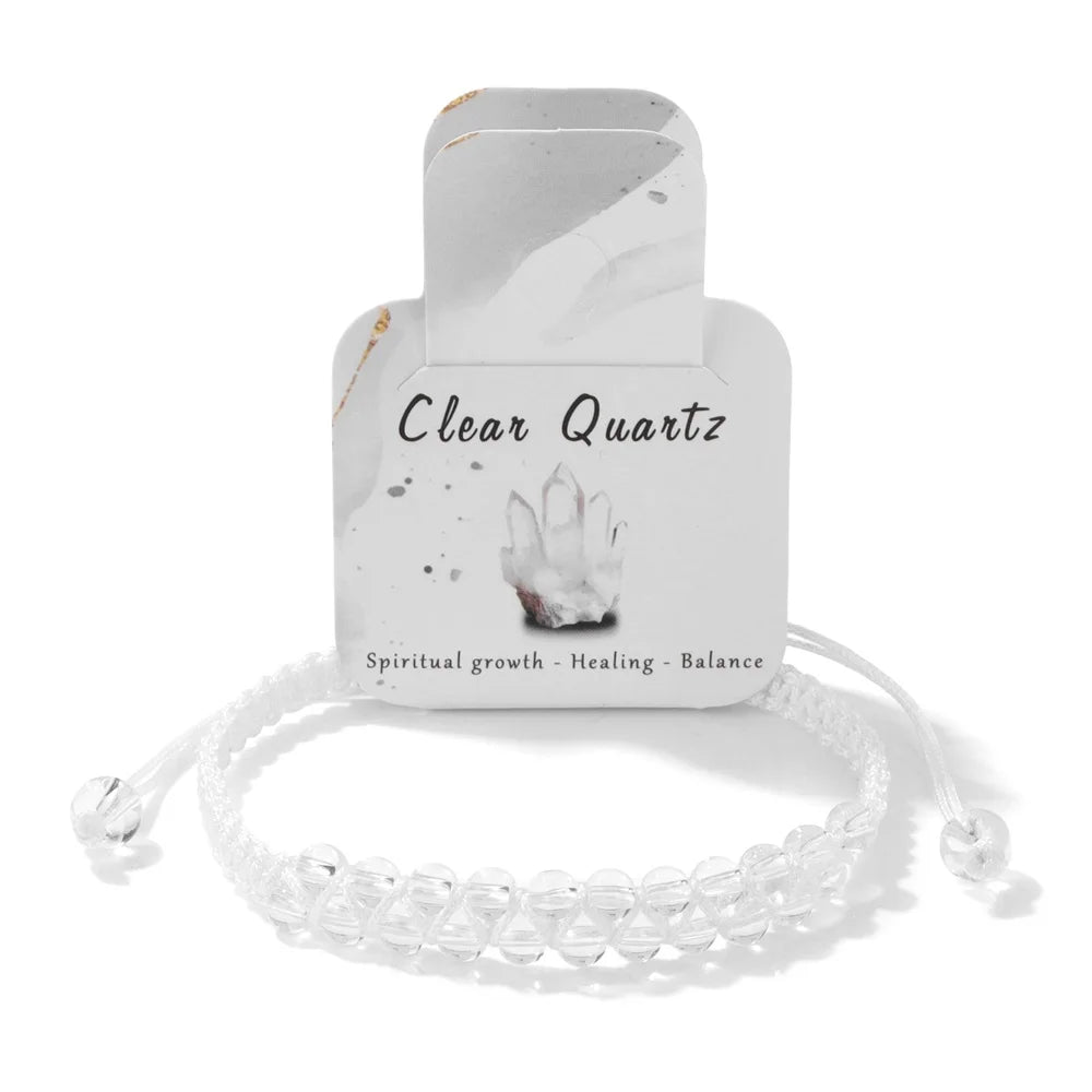 Double Braided Natural Stone Bracelet