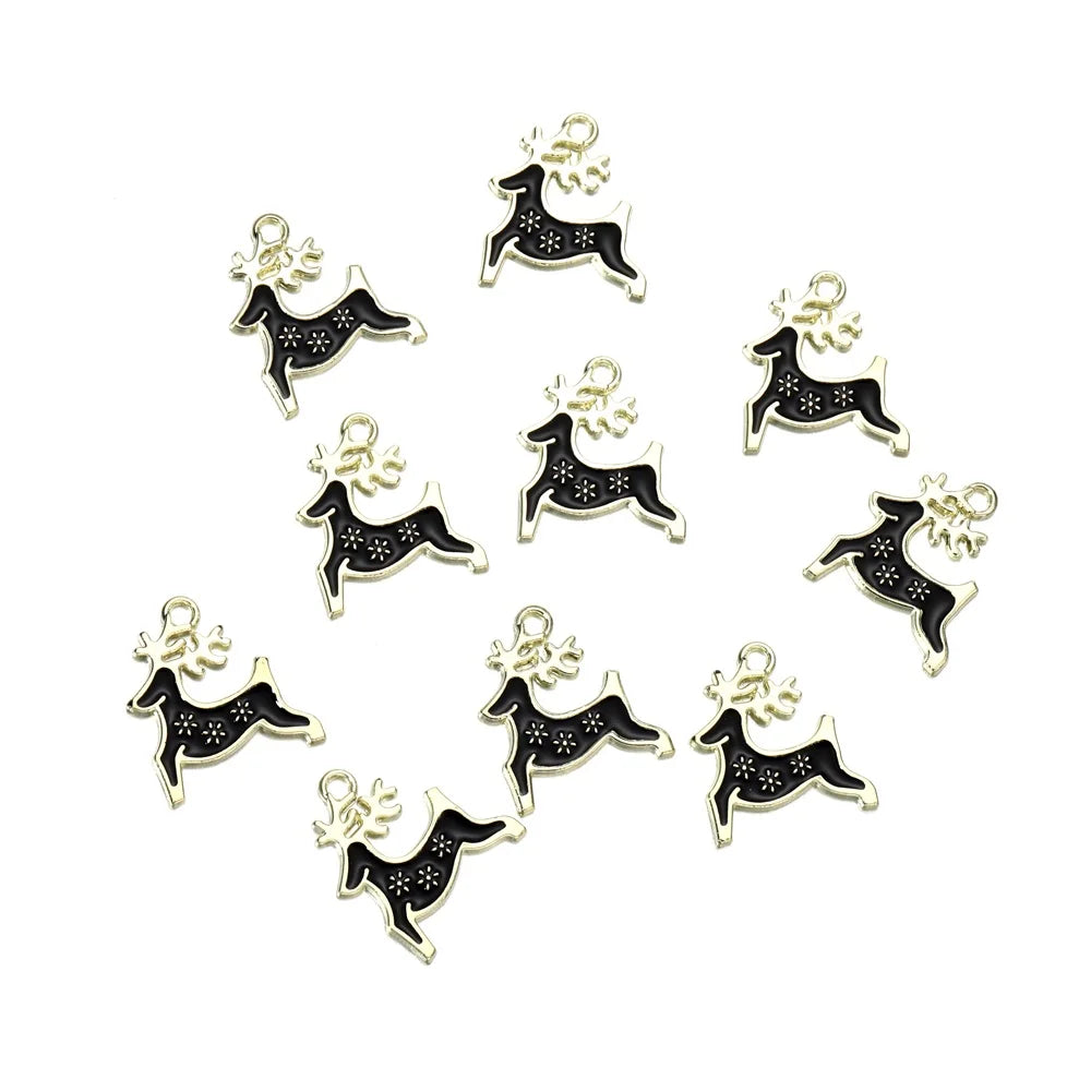 Mixed Colorful Enamel Charms – 10pcs DIY Bracelet & Necklace Pendants