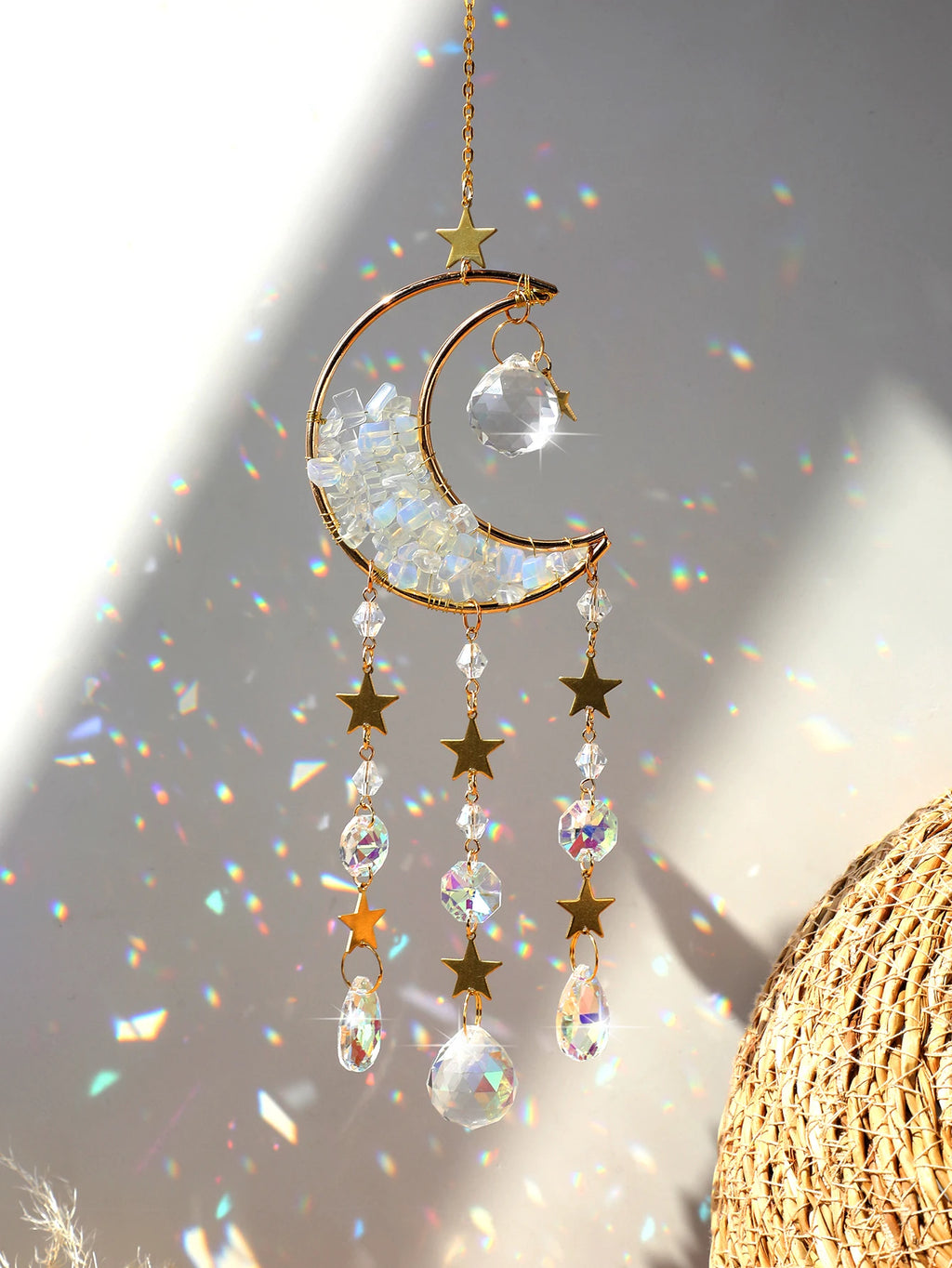 Crystal Moon Suncatcher