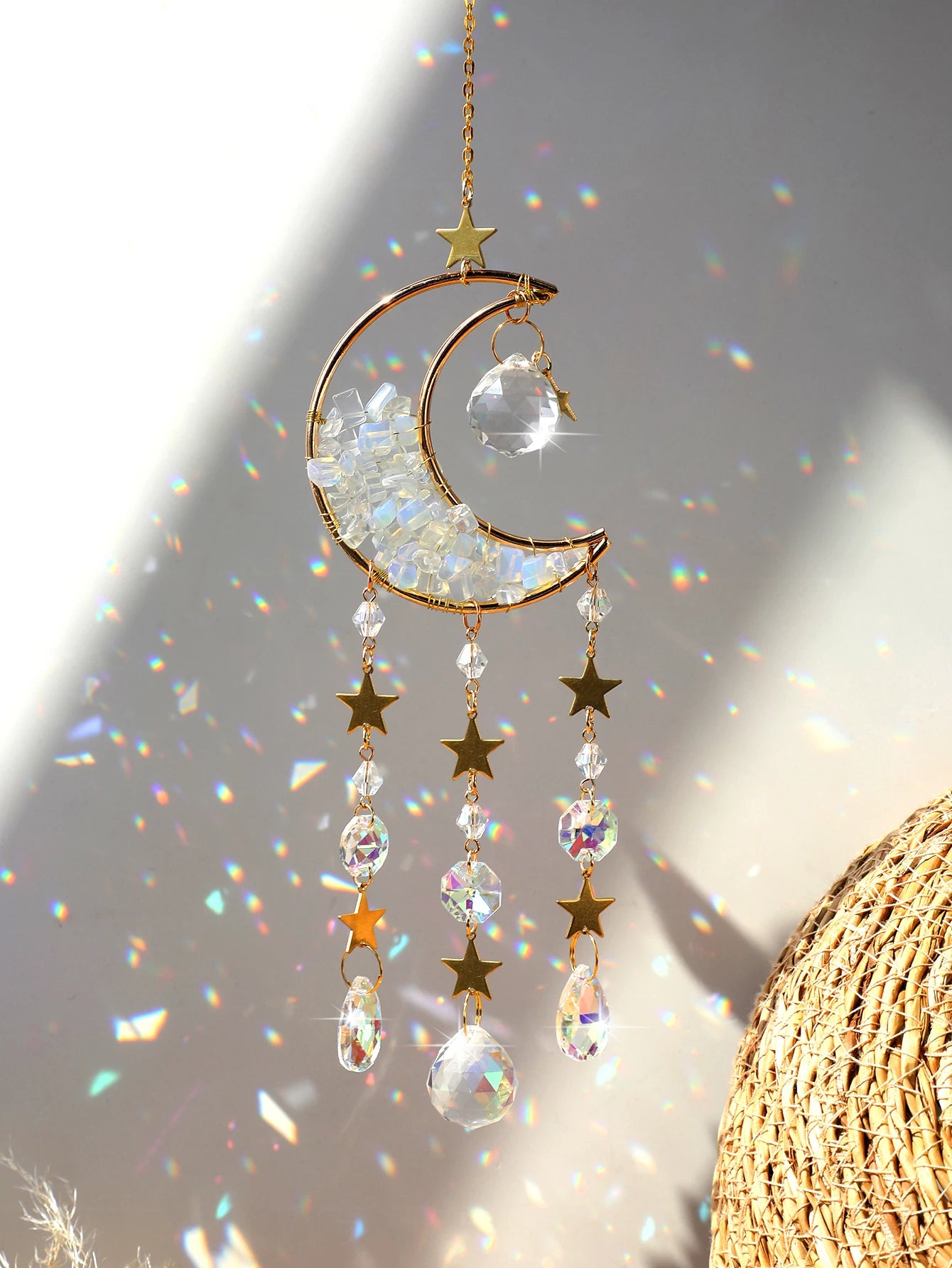 Crystal Moon Suncatcher