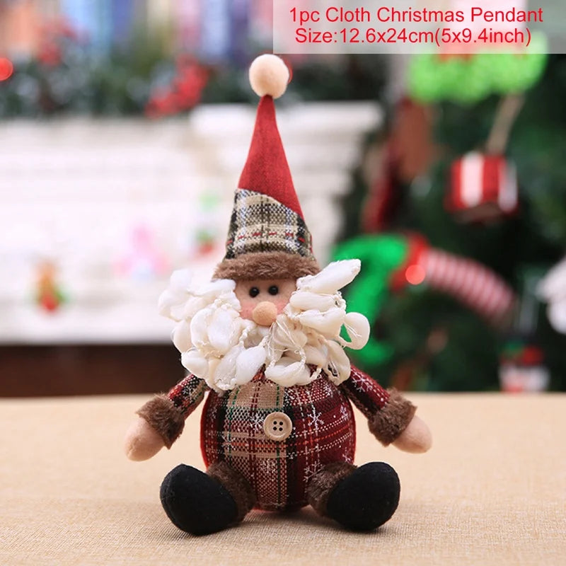 Cozy Plaid Christmas Characters | Singles or 3-Piece Set