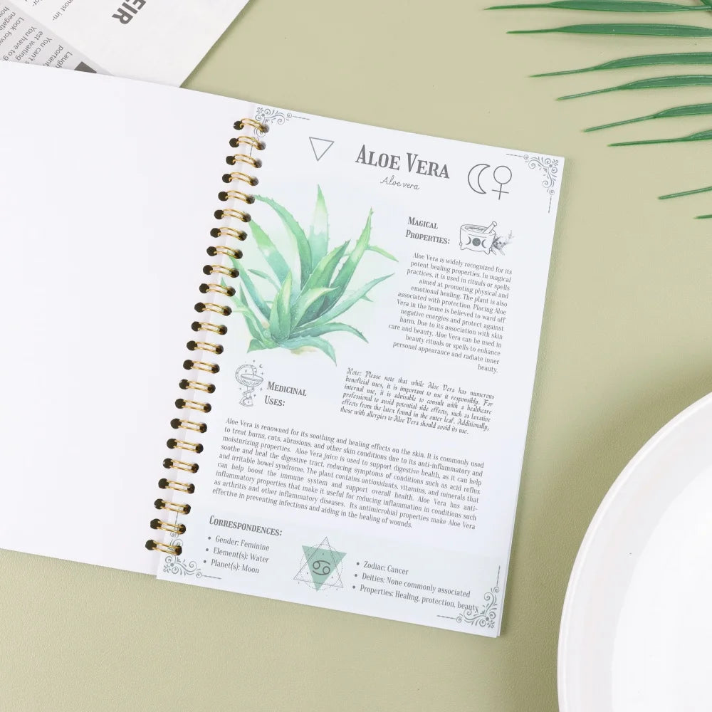 Ancient Remedies 2025 | Natural Healing Spiral Journal & Vintage Wellness Notebook