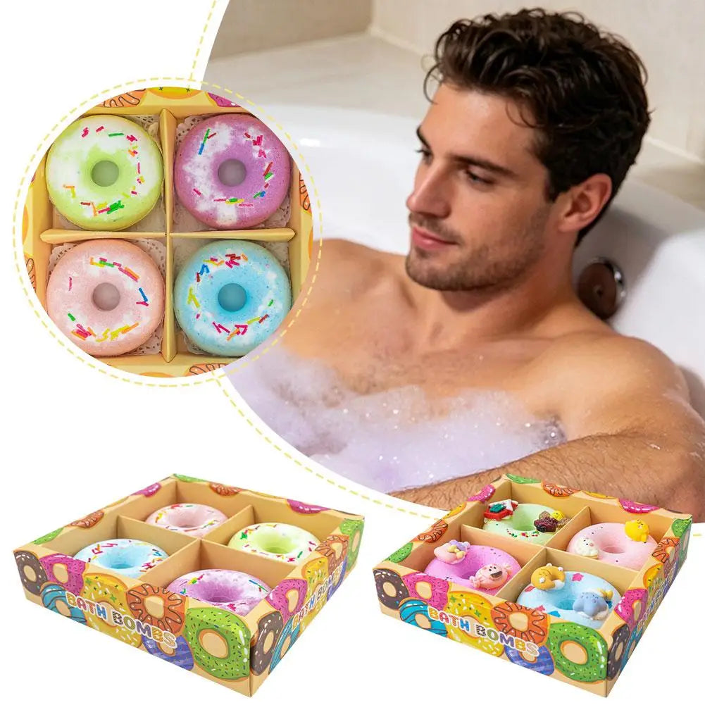 Donut Bath Bombs with Surprise Toys