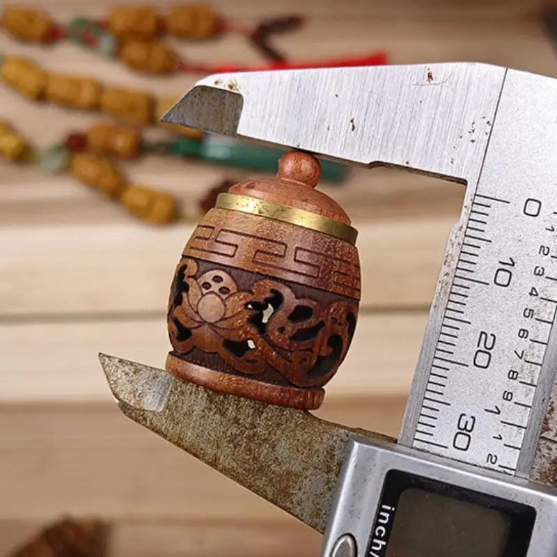 Hollow Carved Wood Aromatherapy Diffuser | Boho Fragrance Decoration