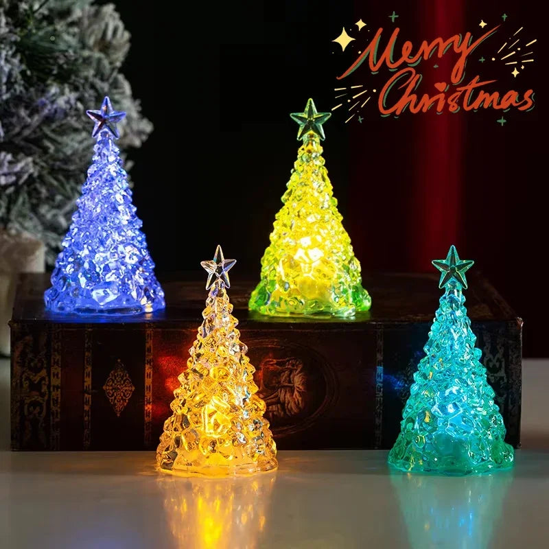 Mini LED Christmas Tree | Resin & Plastic Tabletop Decor