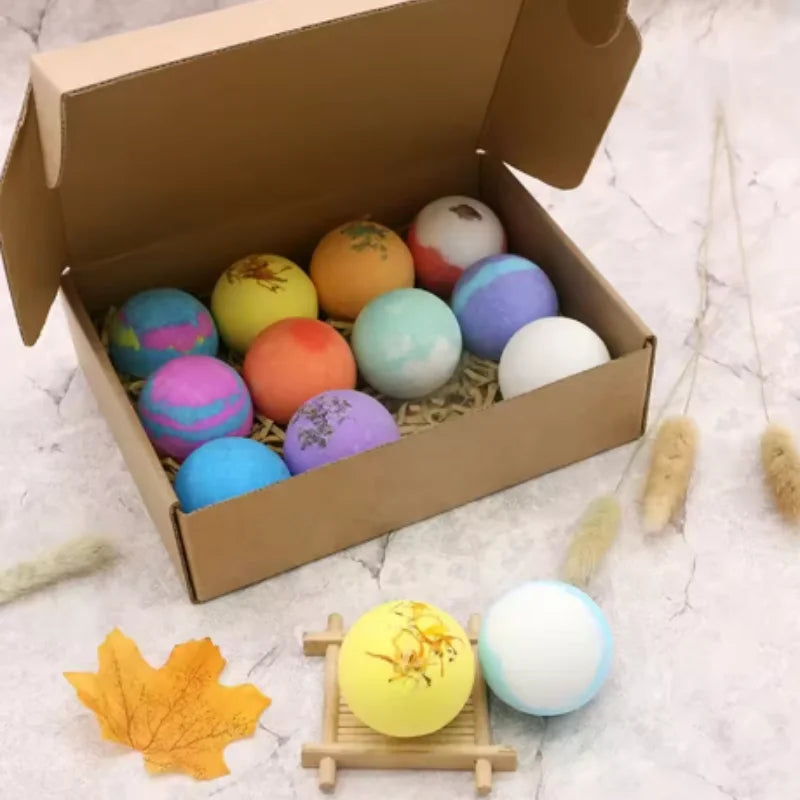 Essential Oil Bath Bomb Set — Relaxing Spa Gift Kit