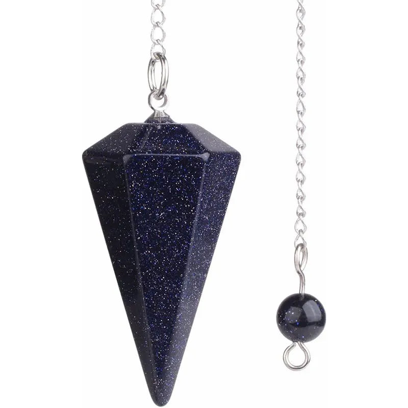 Natural Stone Crystal Pendulum Pendant