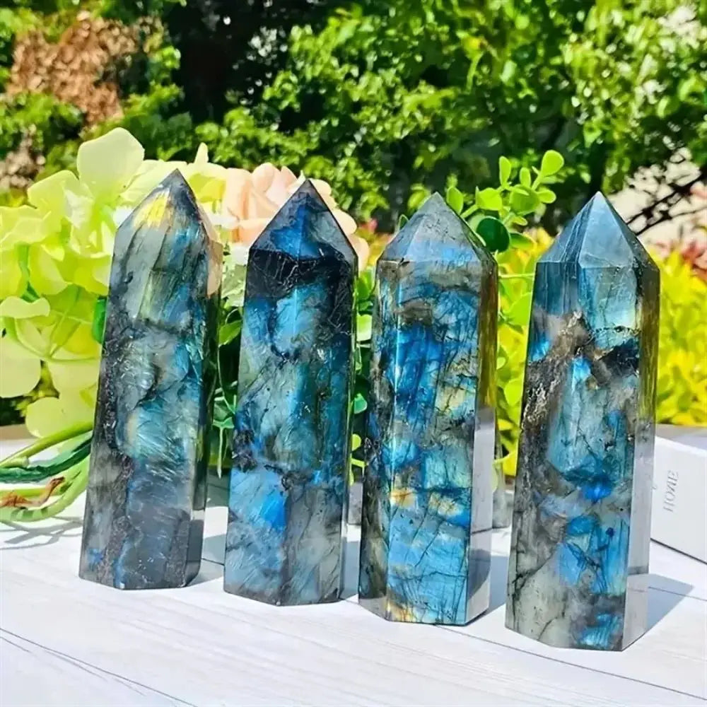 Natural Labradorite Tower