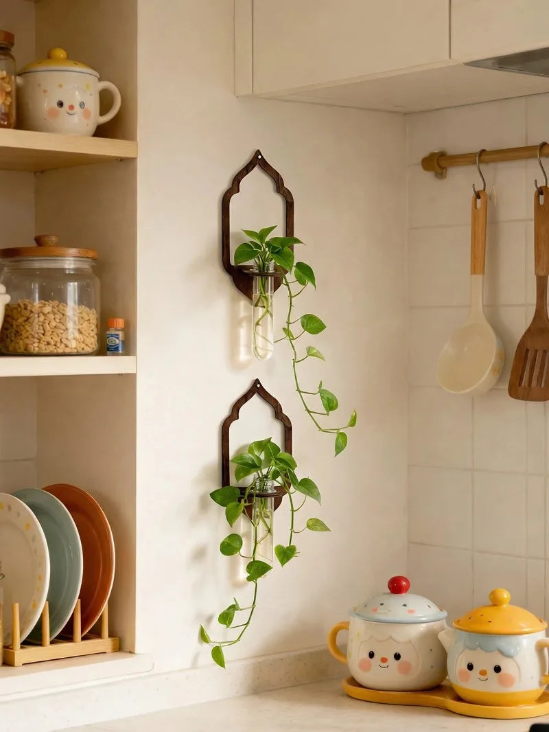 Wooden Wall Propagation Station | Sun, Jellyfish & Lantern
