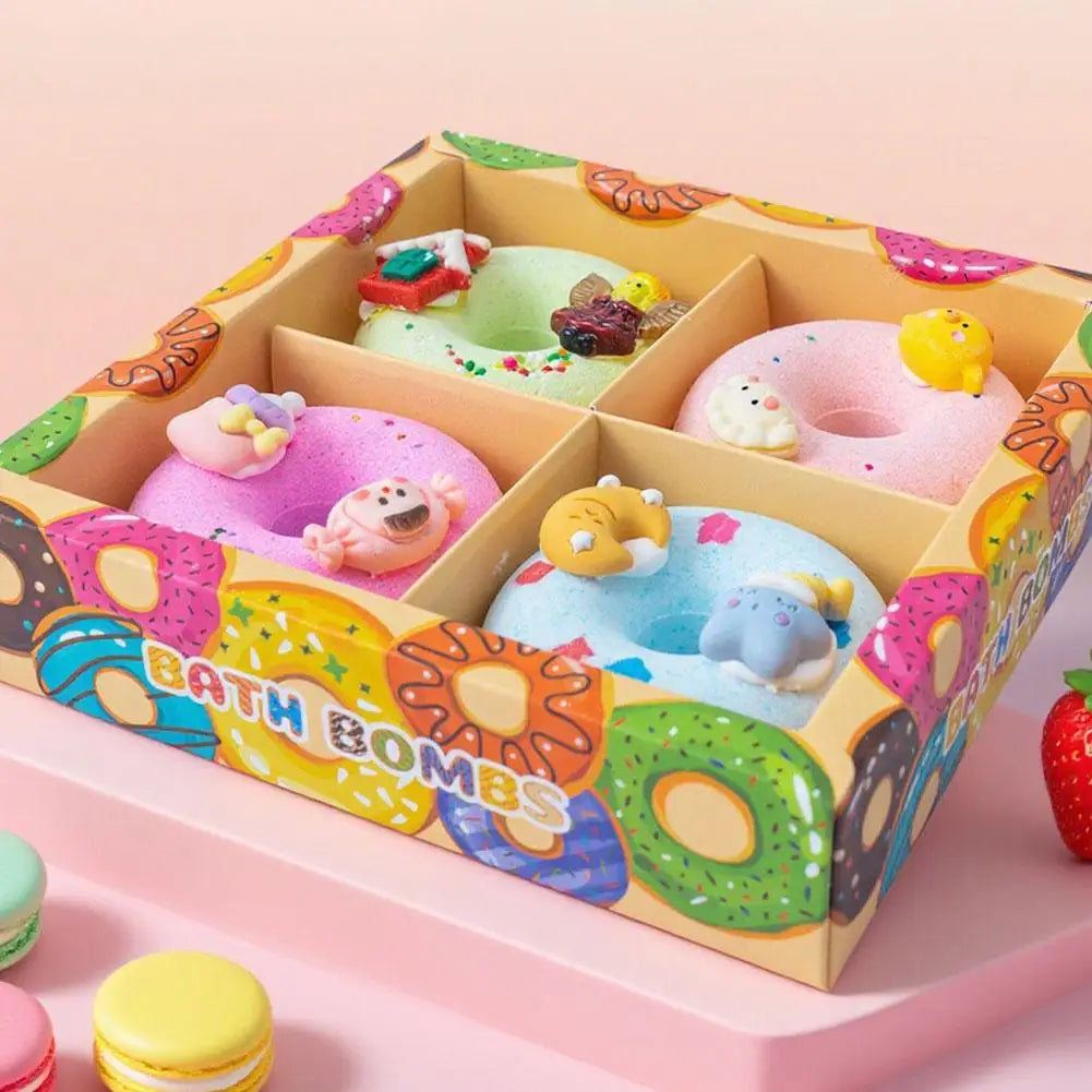 Donut Bath Bombs with Surprise Toys