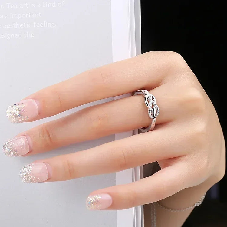 Infinity Love Knot Ring | 925 Sterling Silver