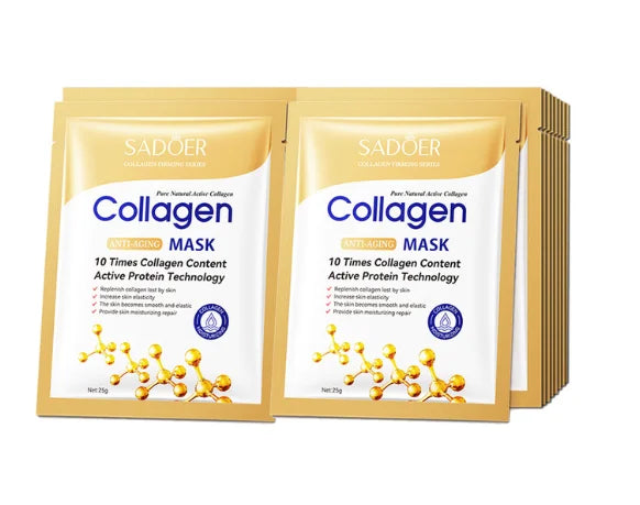 Snail & Hyaluronic Acid Face Sheet Mask – 10pcs | Korean Skincare