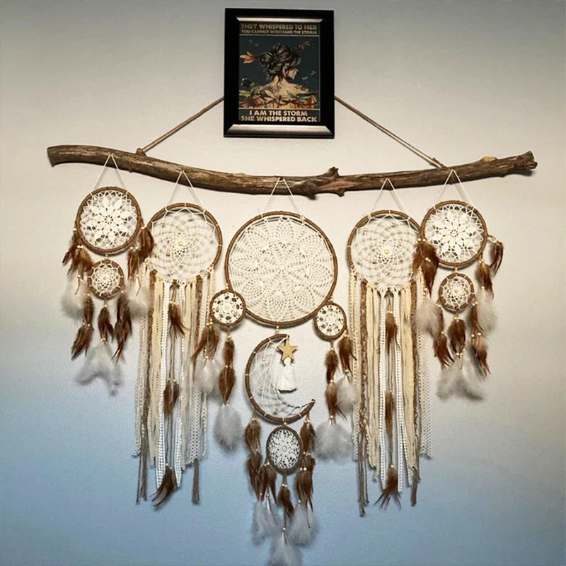 Boho Handmade Dreamcatcher Set — 5 Pieces