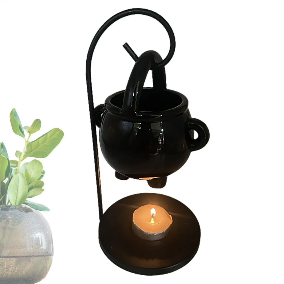 Witch Cauldron Wax Melt & Oil Burner | Hanging Halloween Aroma Diffuser