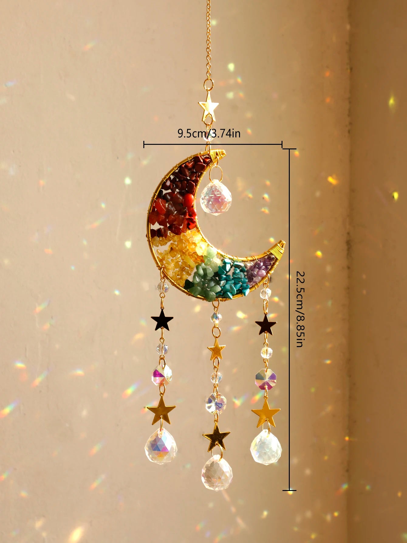 Crystal Moon Suncatcher