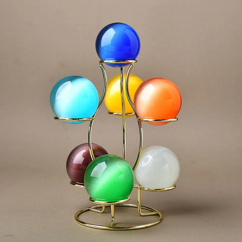 Crystal Ball Display Stand | Metal Sphere Holder in S & L
