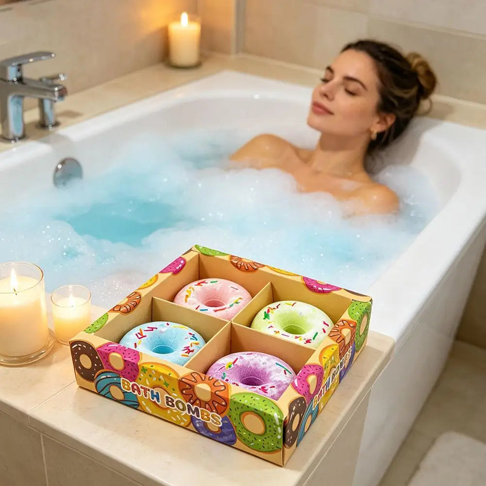 Donut Bath Bombs with Surprise Toys