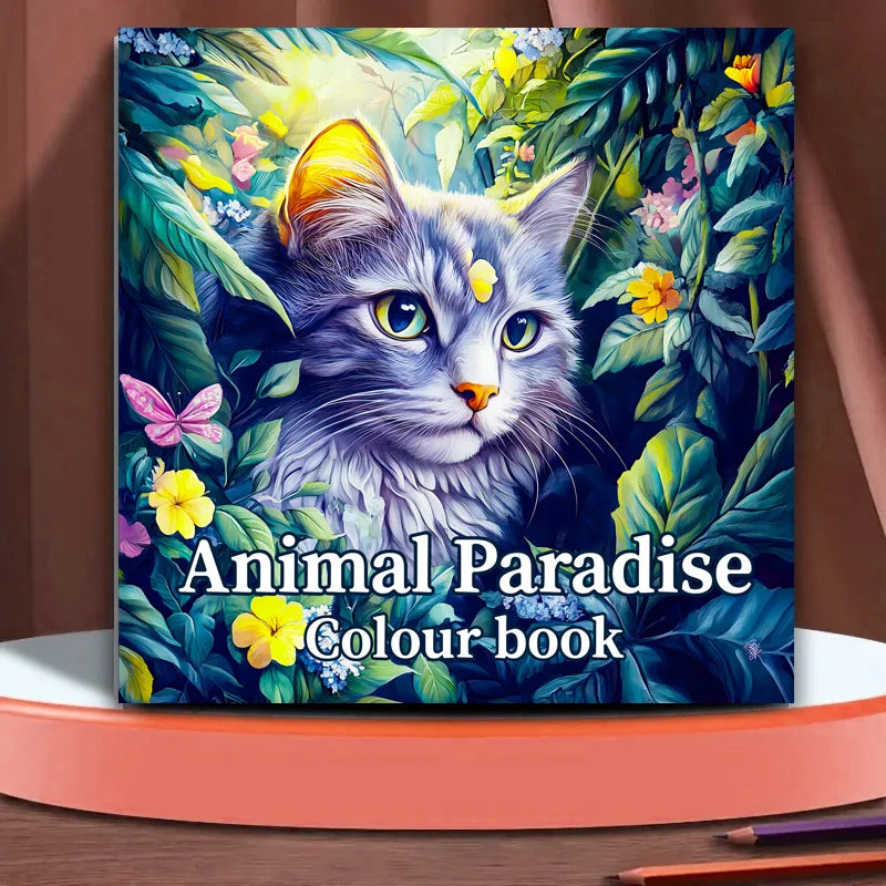 Cat Coloring Book for Adults & Kids – Thick Pages, Anti-Stress Art