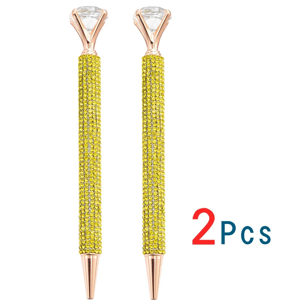 Diamond-Style Metal Ballpoint Pens | 2- or 5-Piece Sets