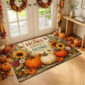 Autumn Pumpkin & Sunflower Floor Mat