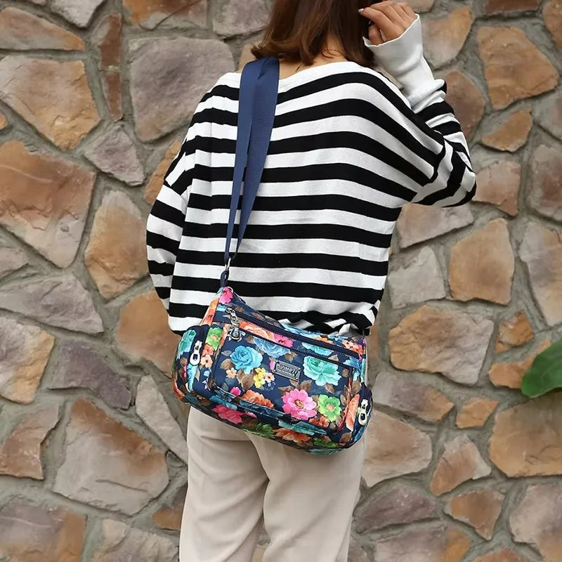Meadow Muse Printed Nylon Crossbody Bag