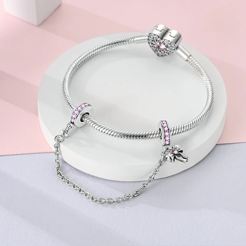 925 Sterling Silver Charm Pendant | Hearts, Bows, Butterflies & More