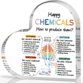 Happy Chemicals Acrylic Heart Sign | Mental Health Awareness Desk Decor