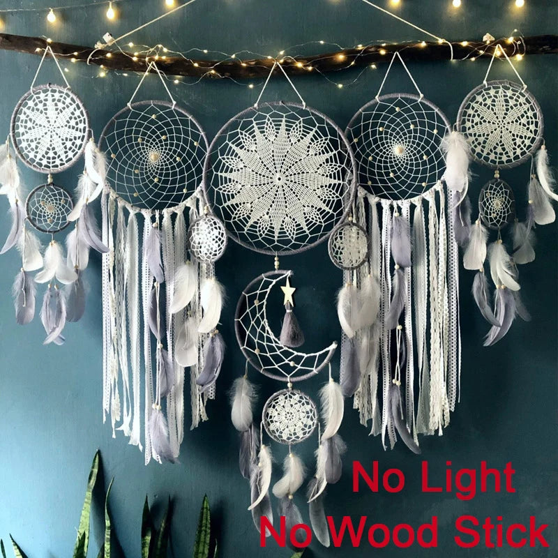 Boho Handmade Dreamcatcher Set — 5 Pieces