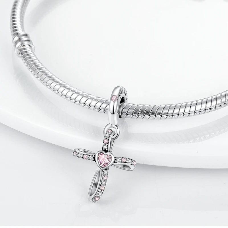 925 Sterling Silver Charm Pendant | Hearts, Bows, Butterflies & More