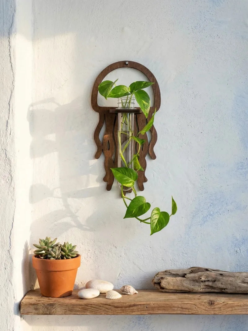 Wooden Wall Propagation Station | Sun, Jellyfish & Lantern