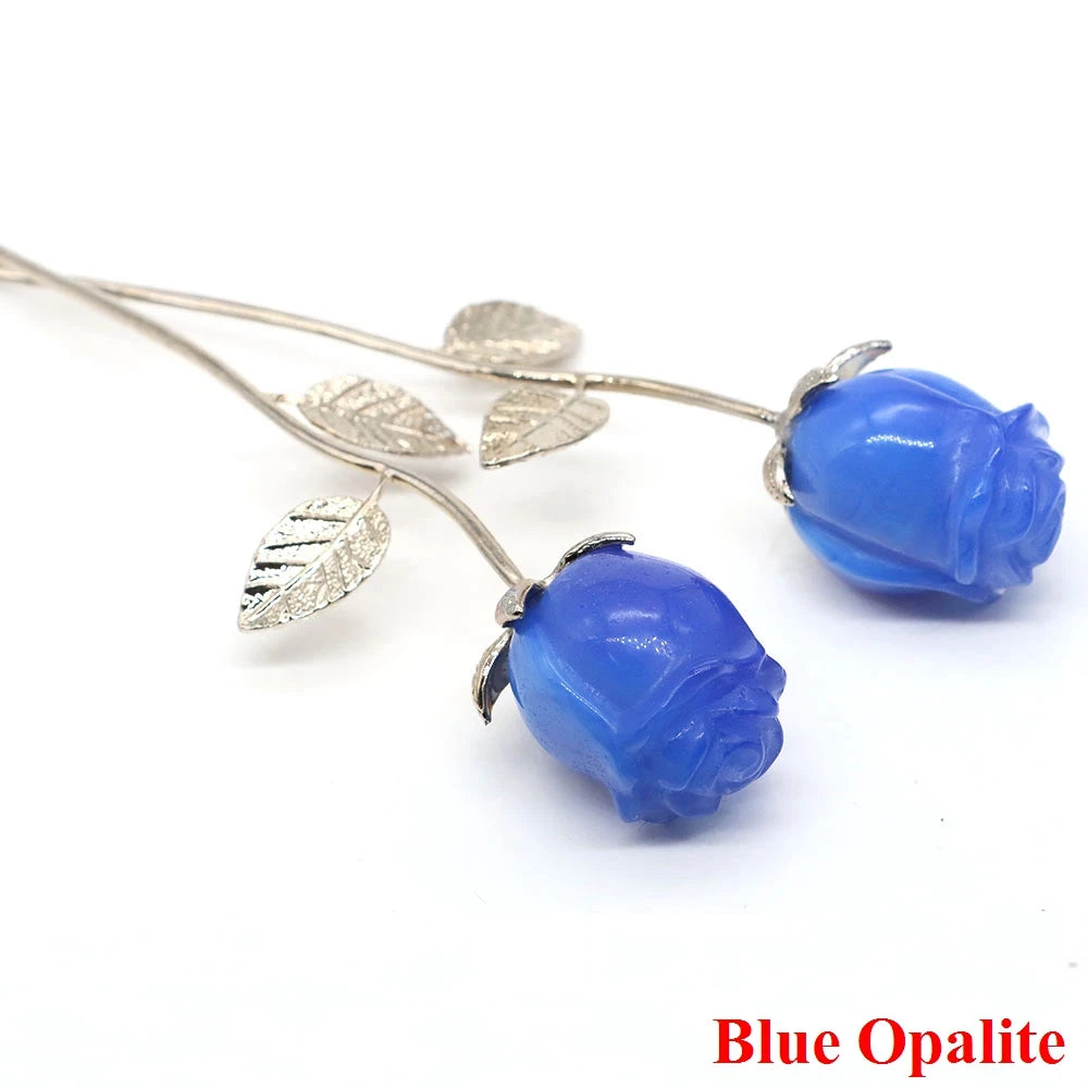 Natural Gemstone Crystal Rose — Bulk Gift Set