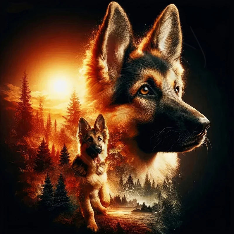 Scenic Diamond Painting Kit | Full-Drill Round Diamonds
