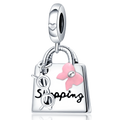 925 Sterling Silver Handbag Charm Pendant – Zircon DIY Bracelet & Necklace Gift