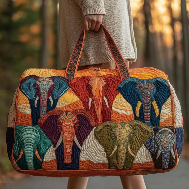 Quilted Travel Duffle Tote Bag | 30 Styles | Beach, Gym & Hiking