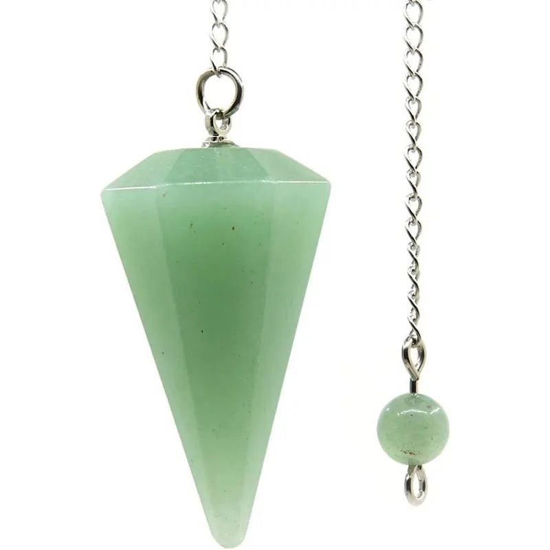 Natural Stone Crystal Pendulum Pendant