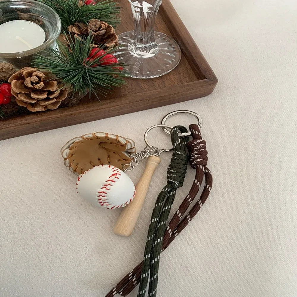 Baseball Braid Rope Bag Charm – Miu Style Woven Nylon Pendant